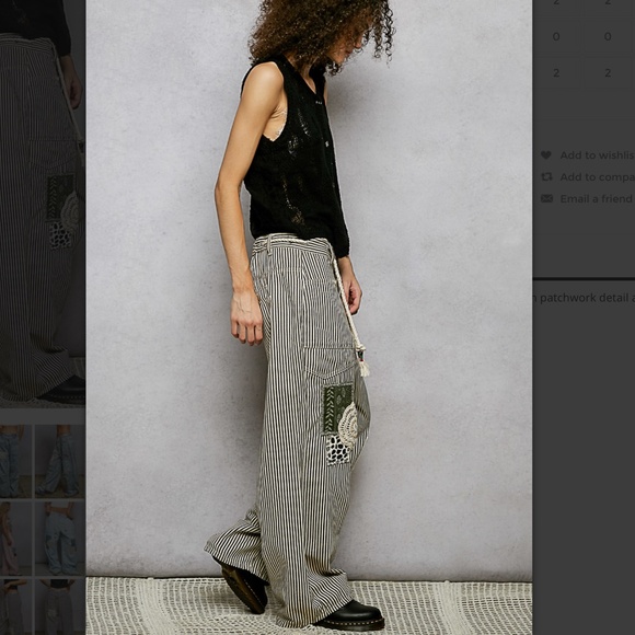 POL “ Dawn “ POL Denim Pants with Patchwork Detail 62A - Picture 9 of 9